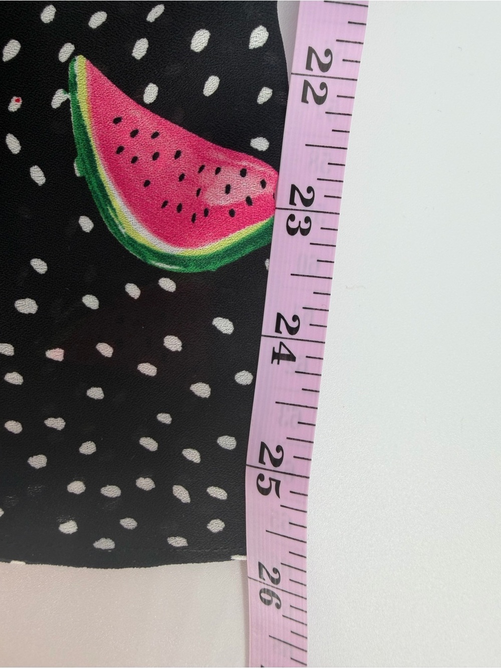 Christopher & Banks Black Maxi Skirt with Pink & Green Watermelon Print - Picture 14 of 15